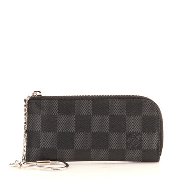 Louis Vuitton Zipped 4 Key Holder Damier Graphite