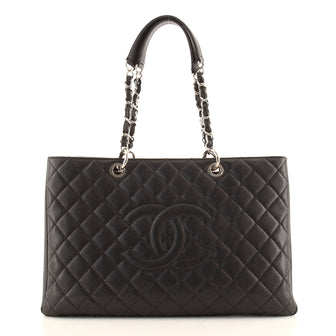 Chanel Grand Shopping Tote Quilted Caviar XL