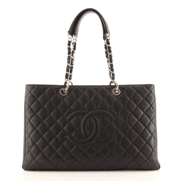 Chanel Grand Shopping Tote Quilted Caviar XL