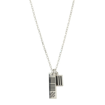 Louis Vuitton Collier Damier Colors Pendant Necklace Metal with Enamel