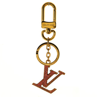 Louis Vuitton LV Guillochet Bag Charm and Key Holder Metal and Enamel