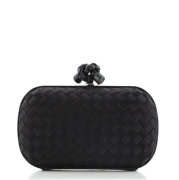 Bottega Veneta Box Knot Clutch Intrecciato Satin Small