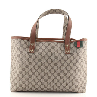 Gucci Web Loop Tote GG Coated Canvas Medium