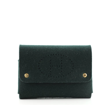 Hermes Flap Pouch Perforated Felt Mini
