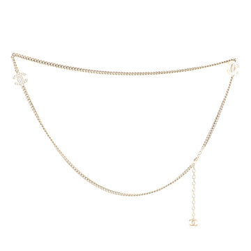 Chanel Vintage CC Chain Belt Quilted Metal