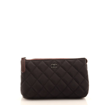 Chanel Classic O Case Pouch Quilted Nylon Mini