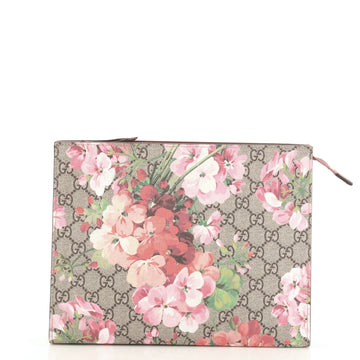 Gucci Toiletry Pouch Blooms Print GG Coated Canvas Large