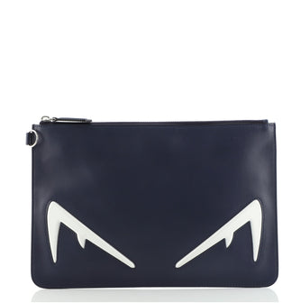 Fendi Monster Pouch Leather Large