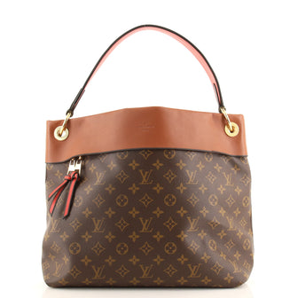 Louis Vuitton Tuileries Hobo Monogram Canvas with Leather