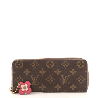 Louis Vuitton Clemence Wallet Limited Edition Blooming Flowers Monogram Canvas