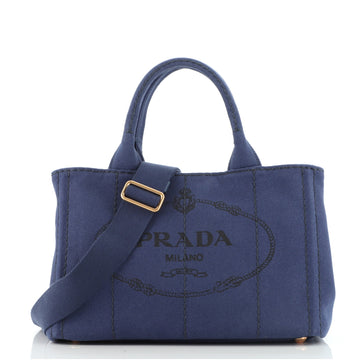 Prada Canapa Convertible Tote Canvas Mini