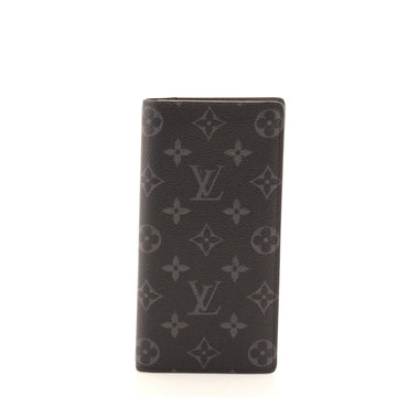 Louis Vuitton Brazza Wallet Monogram Eclipse Canvas