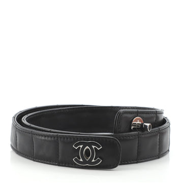 Chanel Vintage Turnlock Belt Vertical Quilt Lambskin Medium