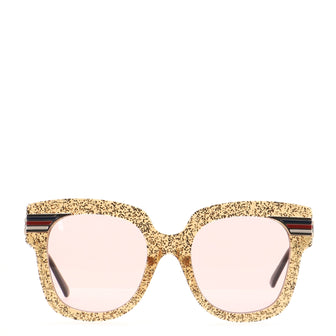 Gucci Square Sunglasses Glitter Acetate