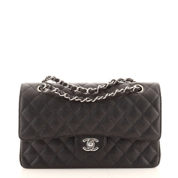 Chanel Classic Double Flap Bag Quilted Caviar Medium