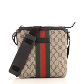 Gucci Web Messenger Bag GG Coated Canvas Small