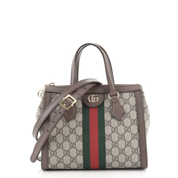 Gucci Ophidia Top Handle Tote GG Coated Canvas Small
