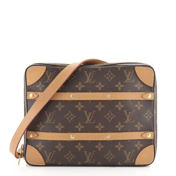 Louis Vuitton Soft Trunk Messenger Bag Monogram Canvas MM
