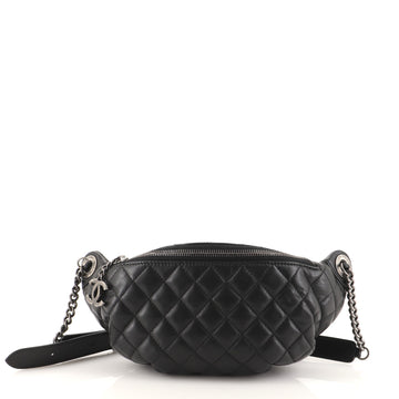Chanel Banane Waist Bag Quilted Leather