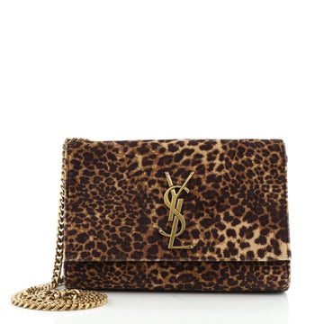 Saint Laurent Classic Monogram Crossbody Bag Printed Velvet Small