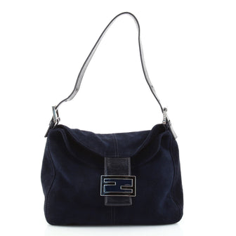 Fendi Flap Shoulder Bag Suede Small