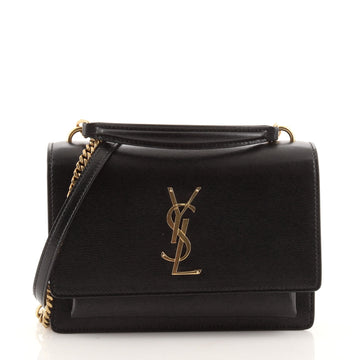 Saint Laurent Sunset Top Handle Chain Wallet Leather