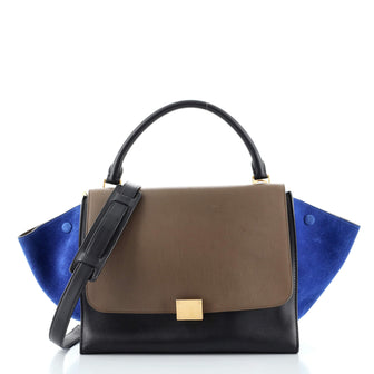 Celine Tricolor Trapeze Bag Leather Medium