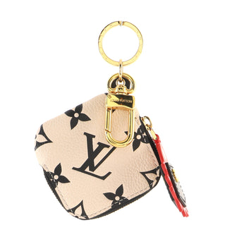 Louis Vuitton Square Pouch Bag Charm and Key Holder Limited Edition Crafty Monogram Empreinte Giant