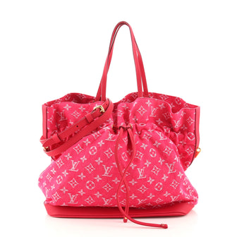 Louis Vuitton Noefull Handbag Denim MM