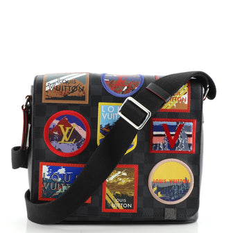 Louis Vuitton District NM Messenger Bag Alps Patches Damier Graphite PM