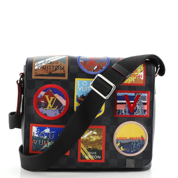 Louis Vuitton District NM Messenger Bag Alps Patches Damier Graphite PM