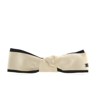 Chanel Bow Hair Barrette Satin
