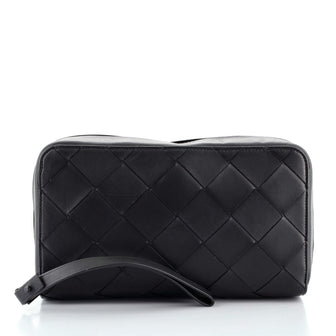 Bottega Veneta Travel Case Zip Wallet Maxi Intrecciato Leather