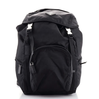 Prada Double Buckle Backpack Tessuto