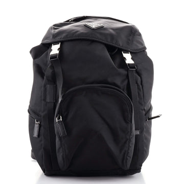 Prada Double Buckle Backpack Tessuto