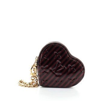 Louis Vuitton Heart Coin Purse Limited Edition Monogram Vernis Rayures