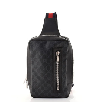 Gucci Soft Zip Sling Bag GG Coated Canvas Small