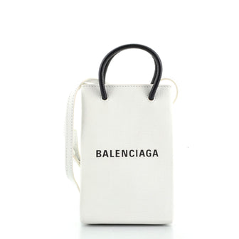 Balenciaga Shopping Phone Holder Leather
