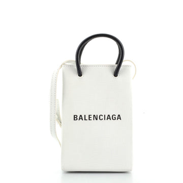 Balenciaga Shopping Phone Holder Leather