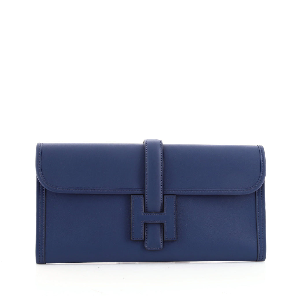 2799 - Camaragrancanaria Shop - Hermes Jige pouch in blue Swift