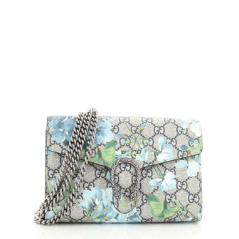 Gucci Dionysus Chain Wallet Blooms Print GG Coated Canvas Small