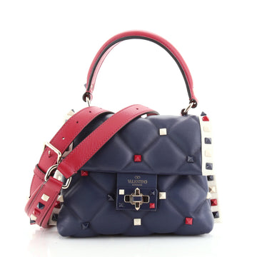 Valentino Candystud Top Handle Bag Leather Mini