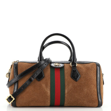 Gucci Ophidia Boston Bag Suede Medium