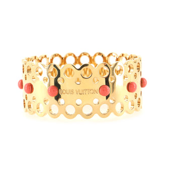 Louis Vuitton Hide and Seek Bangle Bracelet Metal with Enamel Wide