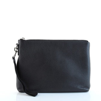Gucci Wristlet Zip Pouch Leather Medium