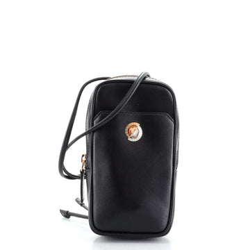 Versace Medusa Zip Neck Pouch Leather