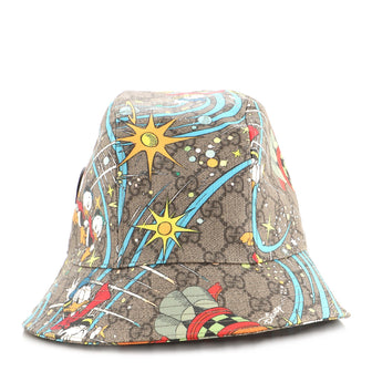 Gucci Disney Donald Duck Bucket Hat Printed GG Coated Canvas