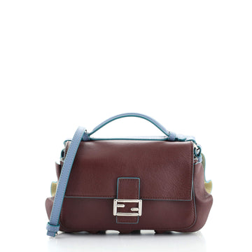 Fendi Wave Double Baguette Leather Micro
