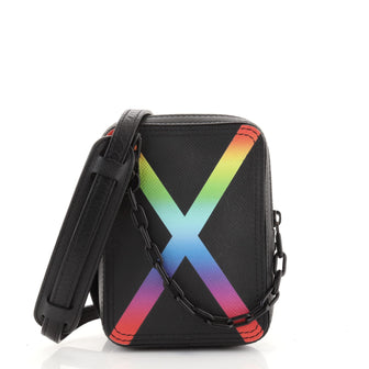 Louis Vuitton Danube Messenger Bag Rainbow Taiga Leather