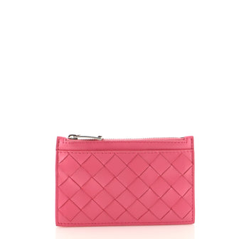 Bottega Veneta Zip Card Holder Intrecciato Nappa